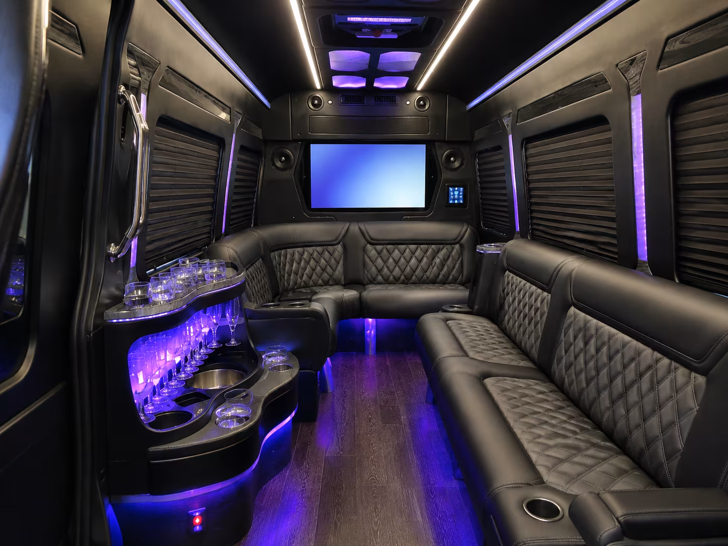 aerospace and defense corridor corporate shuttle buses