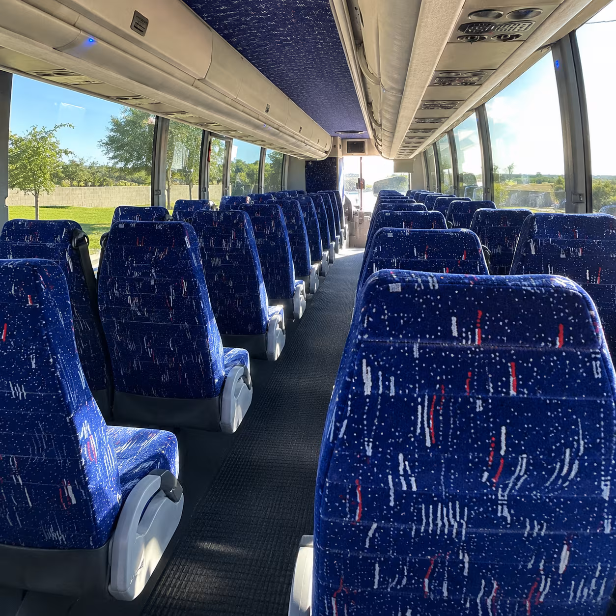 lakewood charter bus services interior